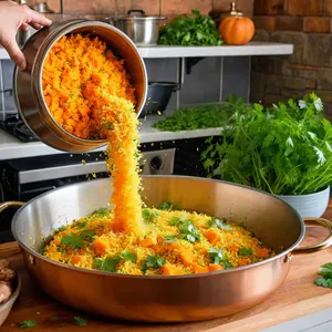 Рецепт Овощной плов с бататом и кинзой - Добавление кинзы