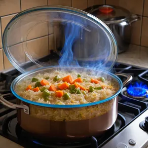 Рецепт Овощной плов с болгарским перцем и фасолью - Тушение плова