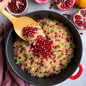 Рецепт Овощной плов с фенхелем и гранатом - Добавление граната