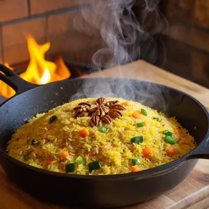 Рецепт Овощной плов с сельдереем и грецкими орехами - Томление плова