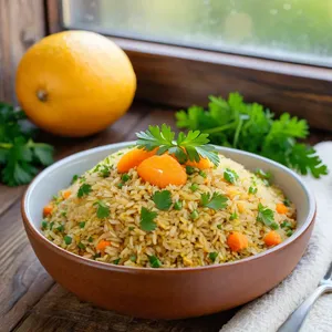 Рецепт Овощной плов с сельдереем и грецкими орехами - Настаивание и подача