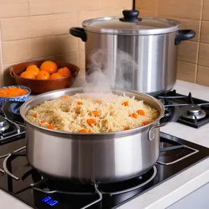 Рецепт Овощной плов с шампиньонами и зеленым горошком - Тушение плова