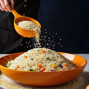 Рецепт Овощной плов с топинамбуром и кунжутом - Добавление кунжута и подача