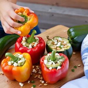 Рецепт Овощные корзинки с печеным перцем и кедровыми орешками - Формирование корзинок