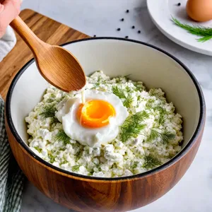 Рецепт Овощные корзинки с творогом и укропом - Приготовление начинки