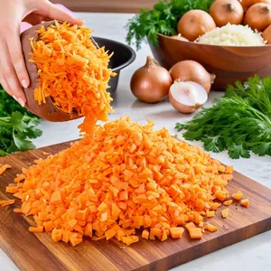 Рецепт Овощные котлеты с бататом и рисовой мукой - Подготовка овощей