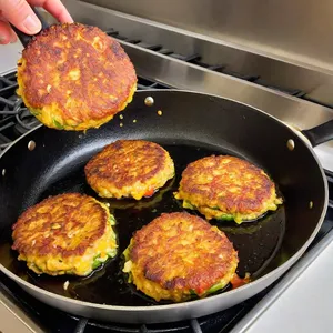 Рецепт Овощные котлеты с брокколи и кукурузой - Жарка котлет