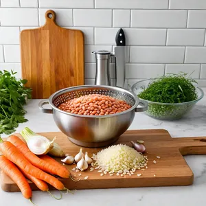 Рецепт Овощные котлеты с фасолью и кус-кусом - Подготовка ингредиентов