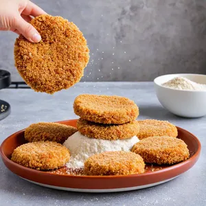 Рецепт Овощные котлеты с фасолью и кус-кусом - Формирование котлет