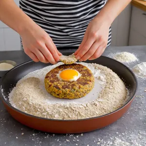 Рецепт Овощные котлеты с грибами и овсянкой - Формирование котлет