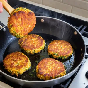 Рецепт Овощные котлеты с картофелем и сельдереем - Жарка котлет