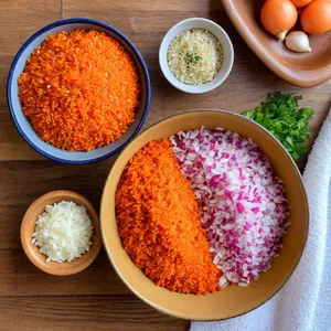 Рецепт Овощные котлеты с морковью и чечевицей - Подготовка ингредиентов