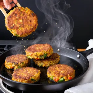 Рецепт Овощные котлеты с тыквой и киноа - Жарка котлет
