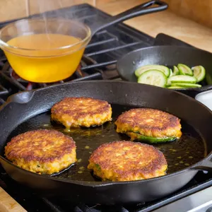 Рецепт Овощные котлеты со свеклой и гречкой - Жарка котлет