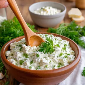 Рецепт Овощные рулетики с творожной начинкой - Приготовление творожной начинки