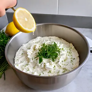 Рецепт Овощные рулетики с творожным сыром и зеленью - Приготовление начинки