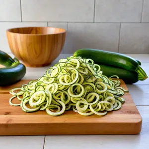 Рецепт Овощные спирали с цукини и соусом из йогурта - Подготовка цукини