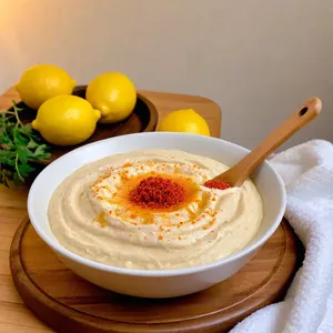 Рецепт Овощные тарталетки с хумусом и свежими овощами - Приготовление хумуса
