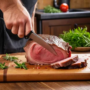 Рецепт Паштет из кабана с грушей и можжевельником - Подготовка мяса кабана