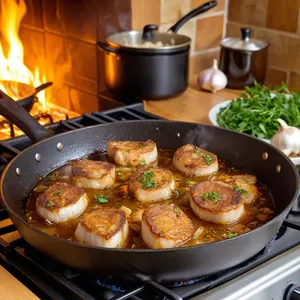 Рецепт Паштет из кролика с розмарином и вишней - Обжарка кролика и овощей