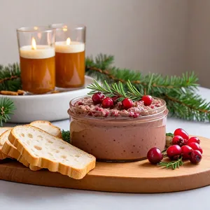 Рецепт Паштет из оленины с брусникой и можжевельником - Подача паштета
