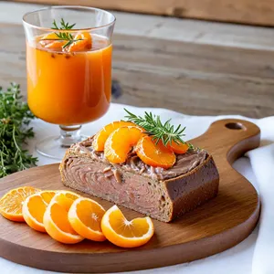 Рецепт Паштет из утки с апельсином и коньяком - Подача