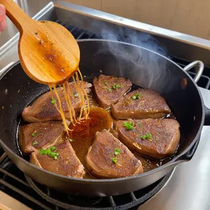 Рецепт Паштет из утки с черной смородиной и гвоздикой - Обжаривание печени и лука