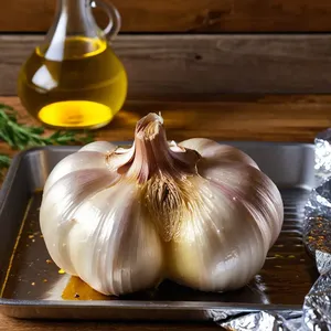 Рецепт Паста из печеного чеснока с пармезаном и грецкими орехами - Подготовка чеснока