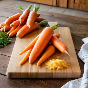 Рецепт Паста из жареной моркови с имбирем и кунжутной пастой - Подготовка моркови и имбиря