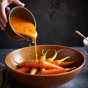 Рецепт Паста из жареной моркови с имбирем и кунжутной пастой - Приготовление соуса