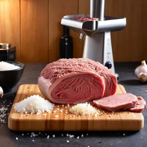 Рецепт Пельмени с бараниной и мятным йогуртовым соусом - Приготовление начинки из баранины