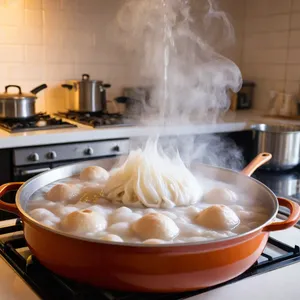 Рецепт Пельмени с фаршем из фазана и черносливом в сливочно-коньячном соусе - Варка пельменей