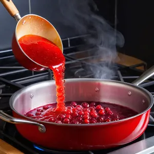 Рецепт Пельмени с олениной и брусничным соусом - Приготовление брусничного соуса