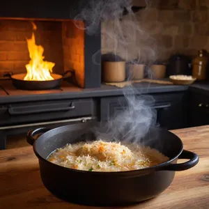 Рецепт Плов с бараниной и алычой - Томление плова