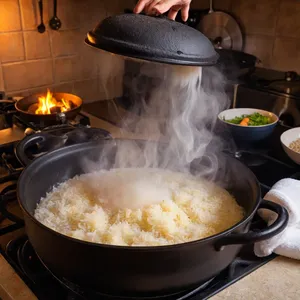 Рецепт Плов с бараниной и финиками - Томление плова