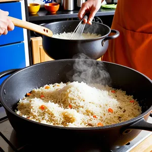 Рецепт Плов с бараниной и кумкватом - Томление плова