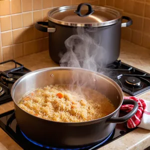 Рецепт Плов с дикой уткой и инжиром - Томление плова