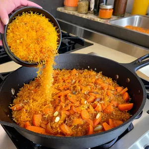 Рецепт Плов с фазаном и гранатовым соусом - Приготовление основы для плова