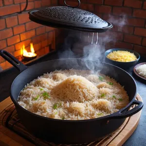 Рецепт Плов с говядиной и курагой - Томление плова
