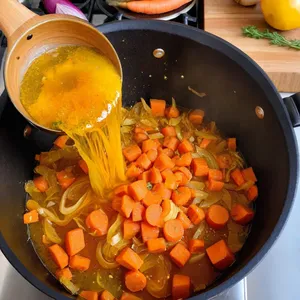 Рецепт Плов с кроликом и трюфелями - Пассеровка овощей