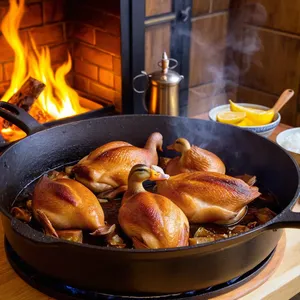 Рецепт Плов с уткой и черносливом - Обжарка утки