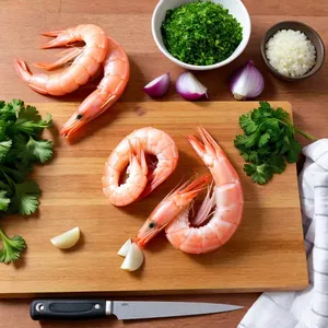 Рецепт Потаж из креветок с шафраном и сливочным сыром - Подготовка ингредиентов