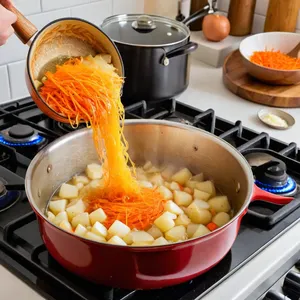 Рецепт Потаж из лосося с шафраном и сливками - Приготовление основы