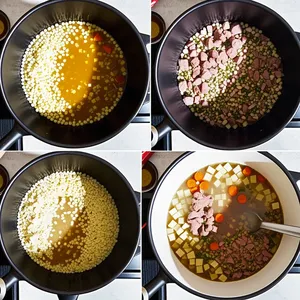 Рецепт Рассольник с бараниной и курагой - Сборка рассольника