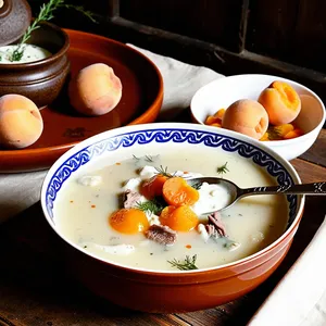 Рецепт Рассольник с бараниной и курагой - Подача блюда