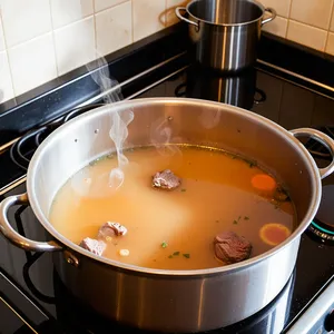 Рецепт Рассольник с бараниной и ревенем - Приготовление бульона