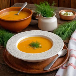 Рецепт Рассольник с дичью и кукурузой - Подача
