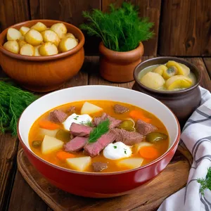 Рецепт Рассольник с говядиной и солеными огурцами - Завершение приготовления