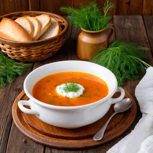 Рецепт Рассольник с языком и картофелем - Подача блюда