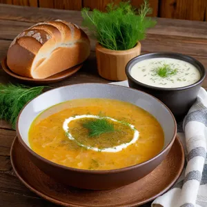 Рецепт Рассольник с индейкой и рисом - Подача
